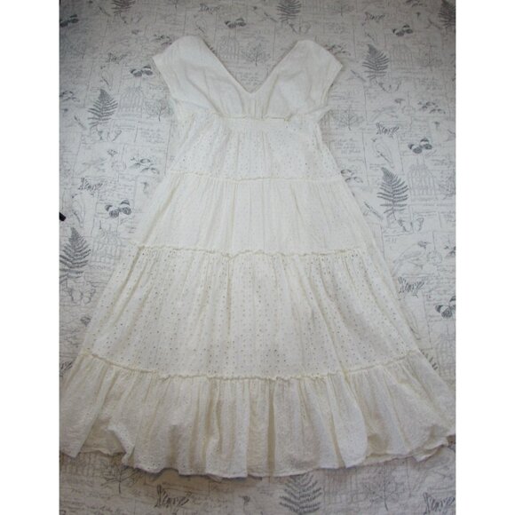 Anthropologie White Eyelet Maxi Dress - Picture 16 of 16